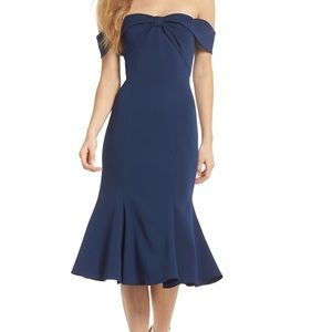 Gal Meets Glam Tyler Navy Dress